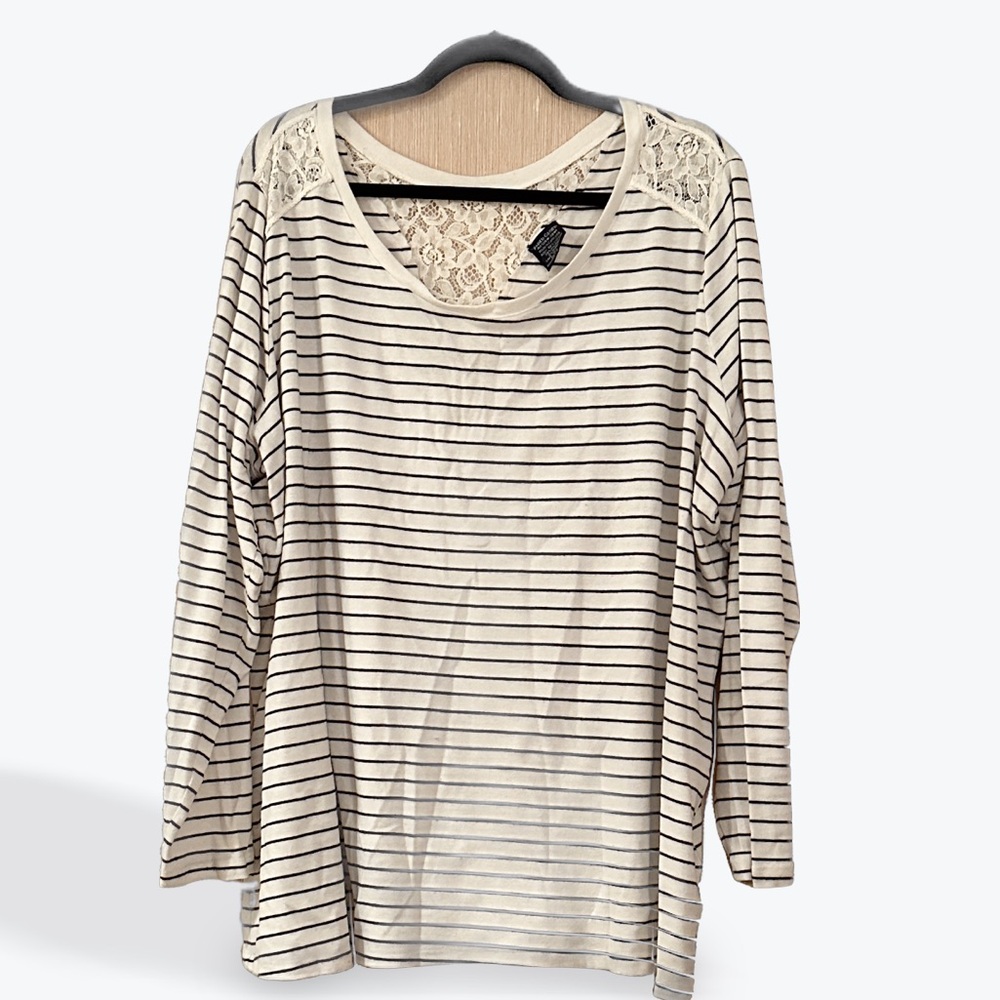 Faded Glory Lace Detail Top